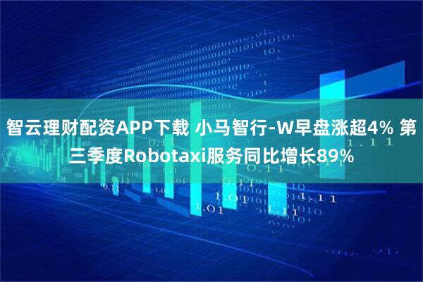 智云理财配资APP下载 小马智行-W早盘涨超4% 第三季度Robotaxi服务同比增长89%
