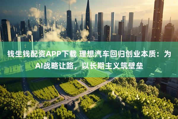 钱生钱配资APP下载 理想汽车回归创业本质：为AI战略让路，以长期主义筑壁垒